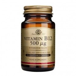 SOLGAR VITAMIN B12 500MCG 50VCAP