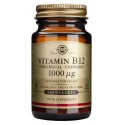 SOLGAR VITAMINA B12 1000mcg 100COMP MASTICABLES