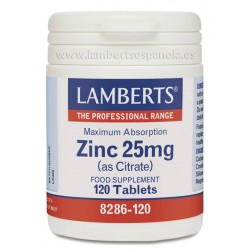 LAMBERTS ZINC 25MG 120COMP