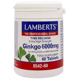 LAMBERTS GINKGO BILOBA 6000mg - 60 TABLETS