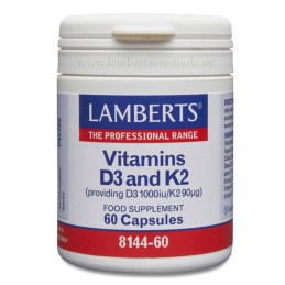 LAMBERTS VITAMINA D3 + K2 - 60 CAPSULAS