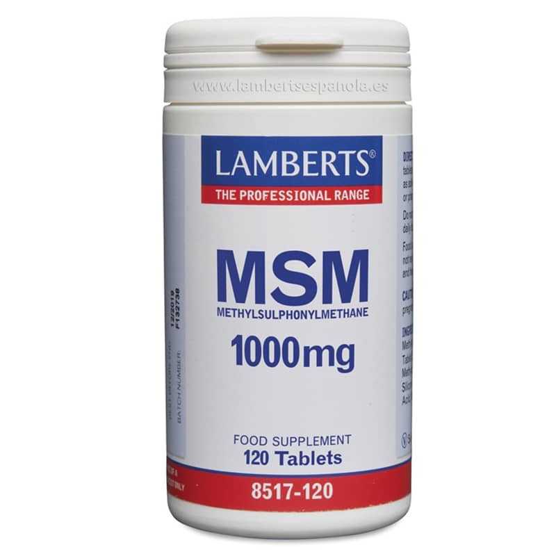 LAMBERTS MSM 1000MG 120TABS