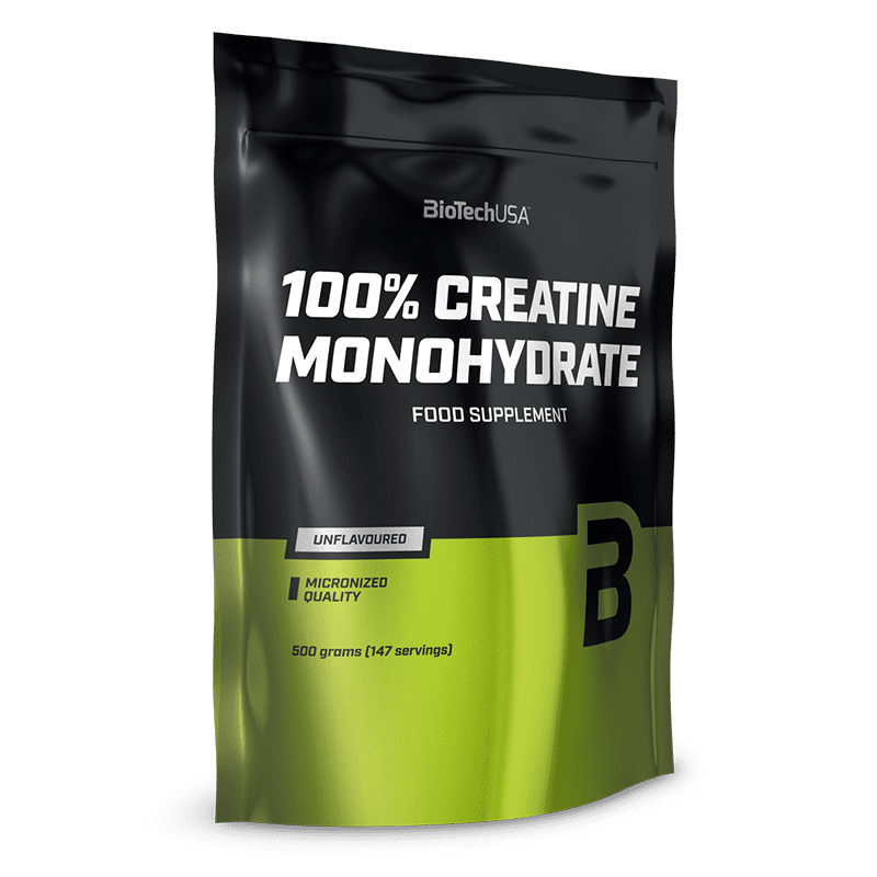 BIOTECHUSA 100% MICRONIZED CREATINE MONOHYDRATE 500GRS (BOLSA)