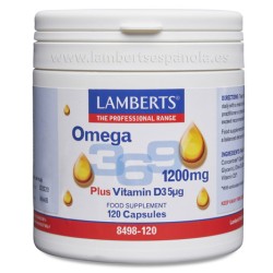 LAMBERTS OMEGA 3.6.9 1200MG + VITAMINA D3 120 CAPSULAS