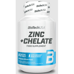 BIOTECHUSA ZINC + CHELATE 60 TABS