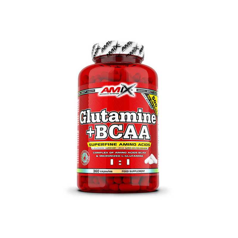 AMIX GLUTAMINA + BCAA 360 CAPS