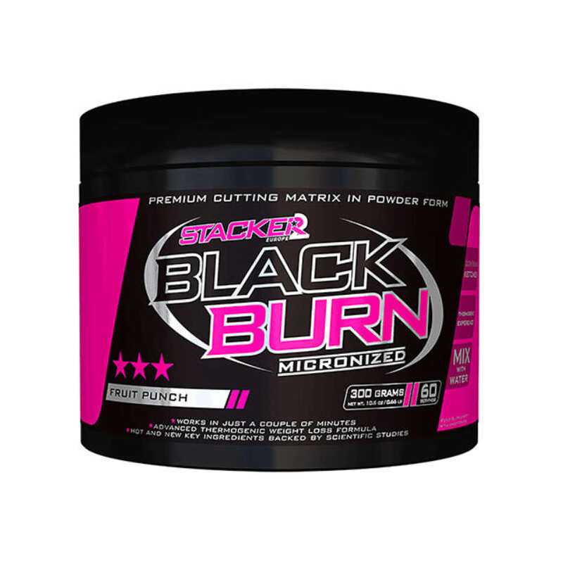 STACKER BLACK BURN MICRONIZED 300 GR