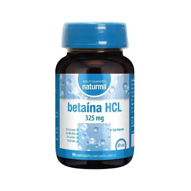 NATURMIL BETAINA HCL 325MG - 90 COMPRIMIDOS